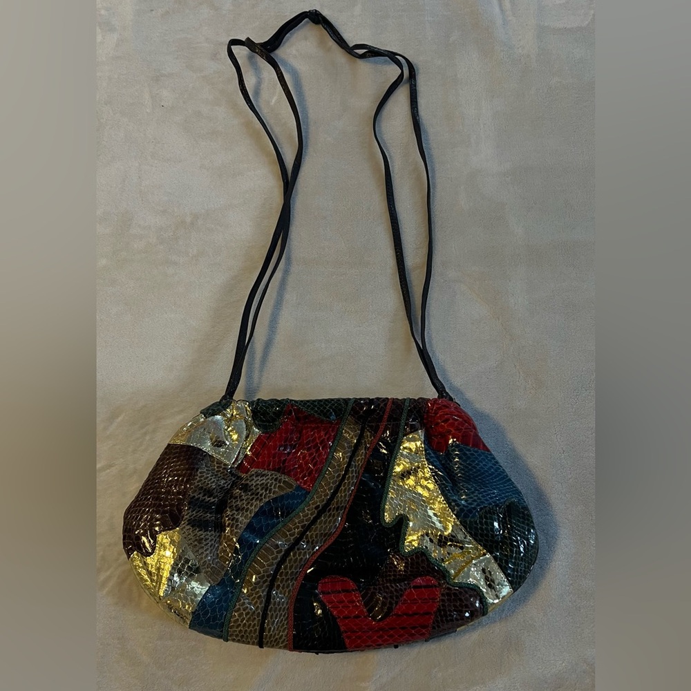 la casa de léo Rexx new york purse multi color purse vintage
